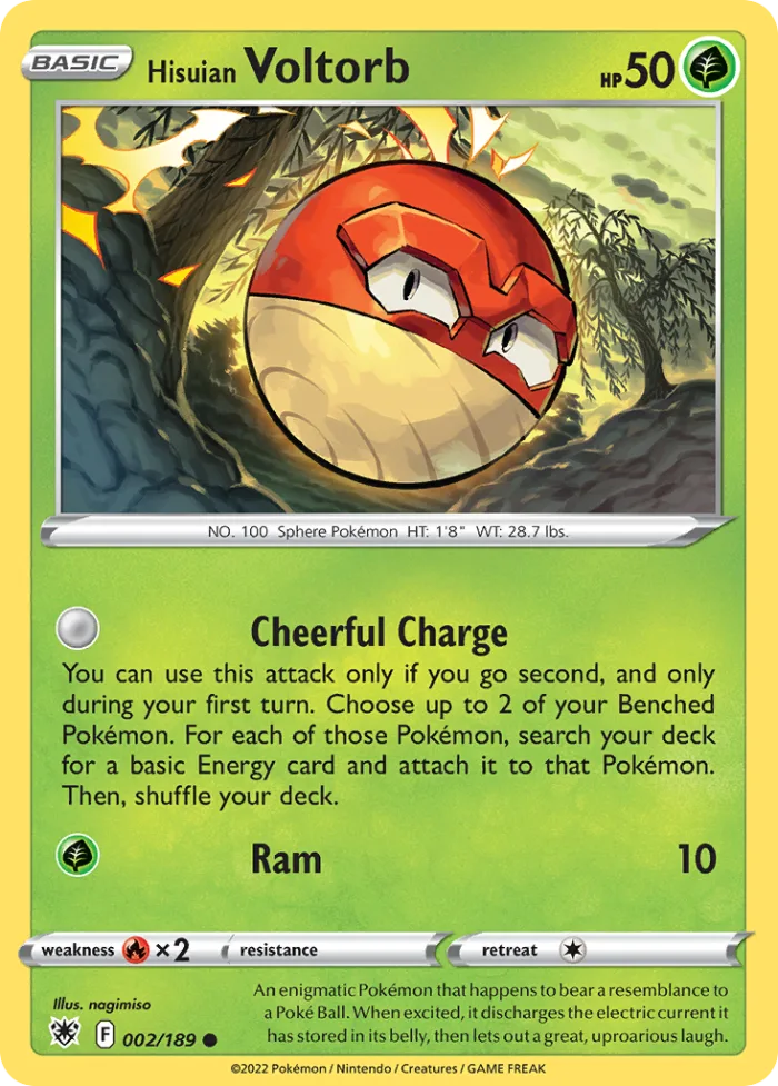 Hisuian Voltorb #2 Astral Radiance Pokemon card