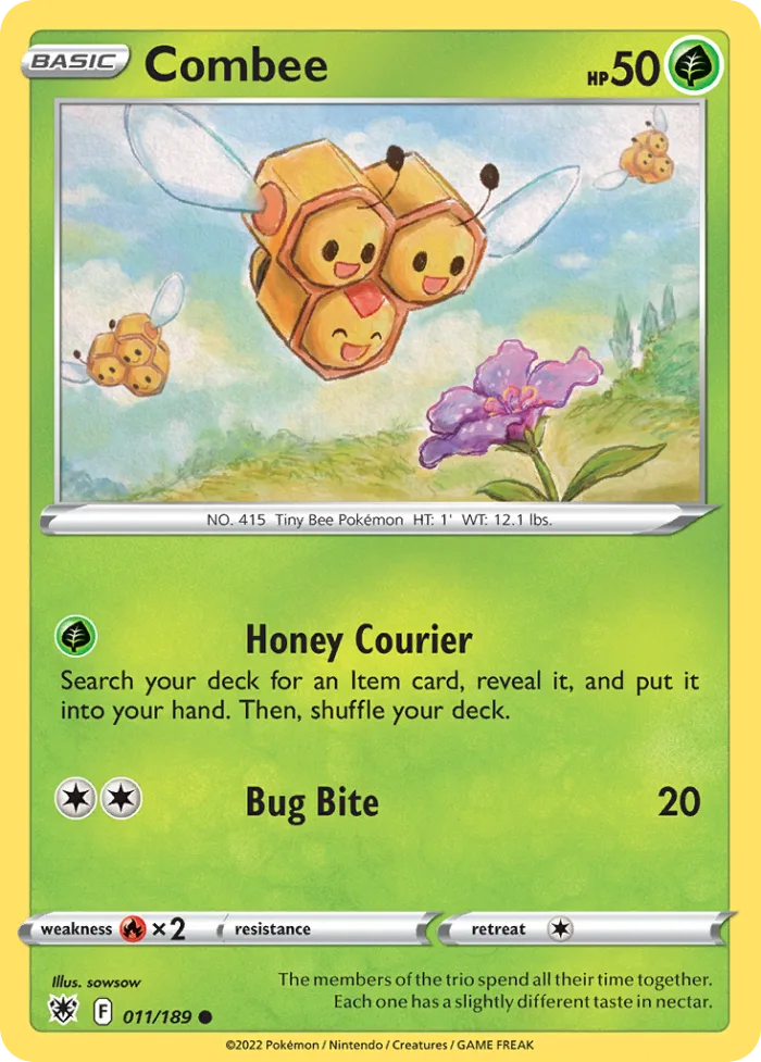 Combee #11 Astral Radiance Pokemon card