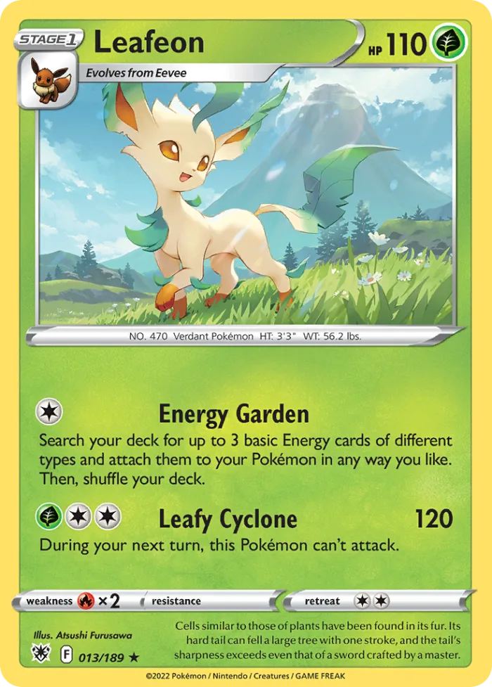 Leafeon #13 Astral Radiance Pokemon card