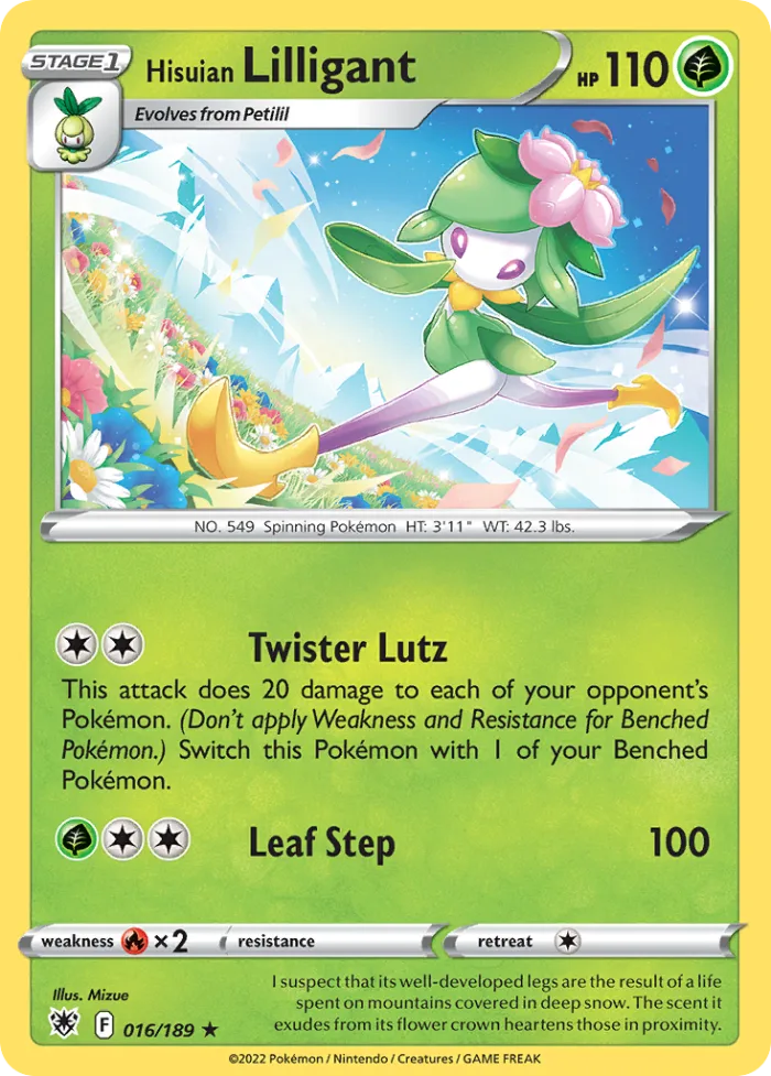 Hisuian Lilligant #16 Astral Radiance Pokemon card