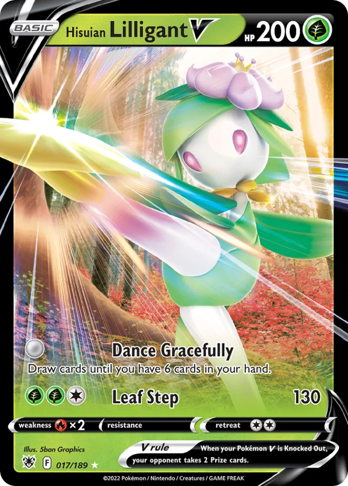 Hisuian Lilligant V #17 Astral Radiance Pokemon card