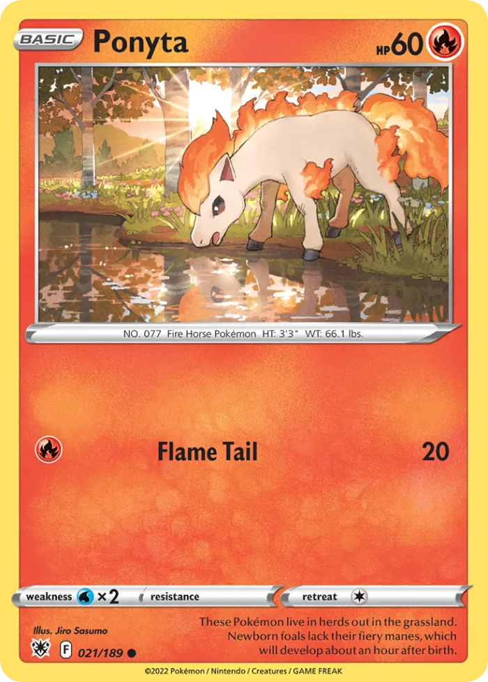 Ponyta #21 Astral Radiance Pokemon card