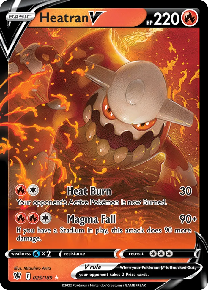 Heatran V #25 Astral Radiance Pokemon card