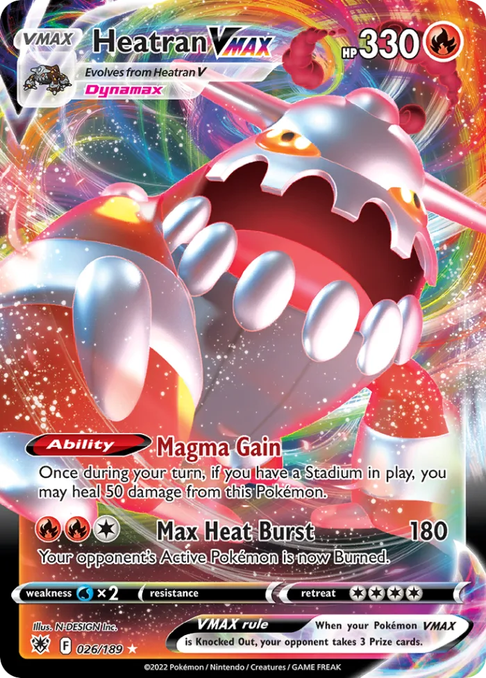 Heatran VMAX #26 Astral Radiance Pokemon card