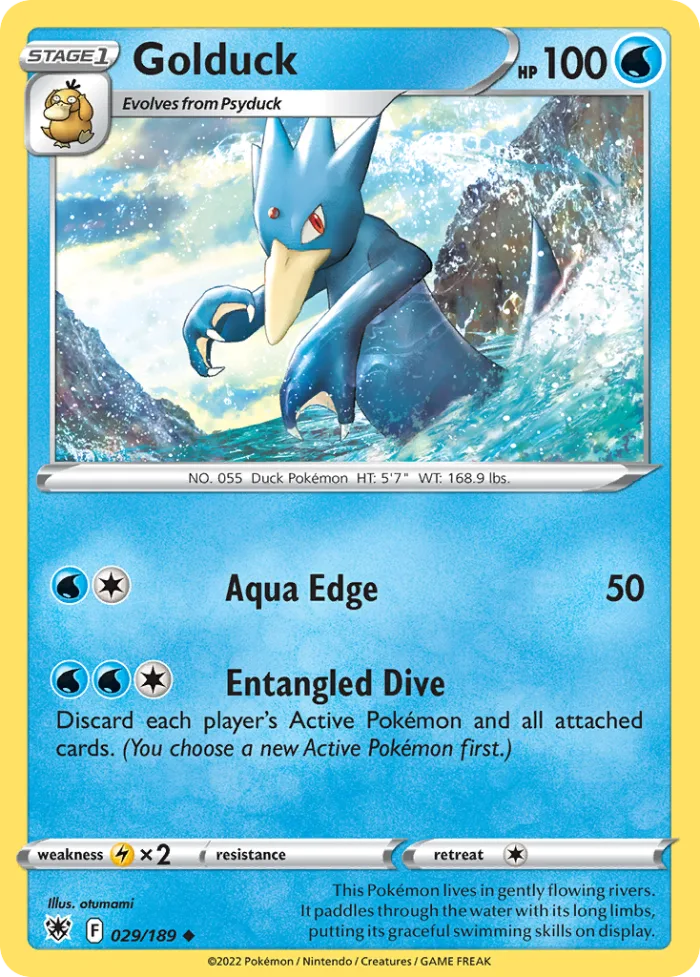 Golduck #29 Astral Radiance Pokemon card