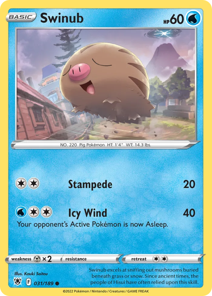 Swinub #31 Astral Radiance Pokemon card