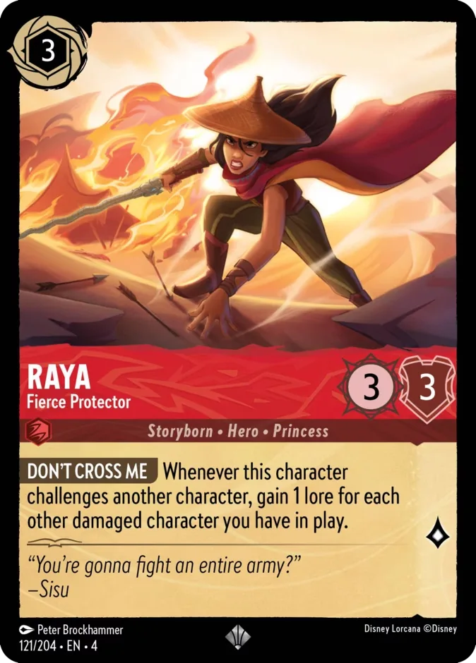 Raya #121 Ursula's Return Disney Lorcana card