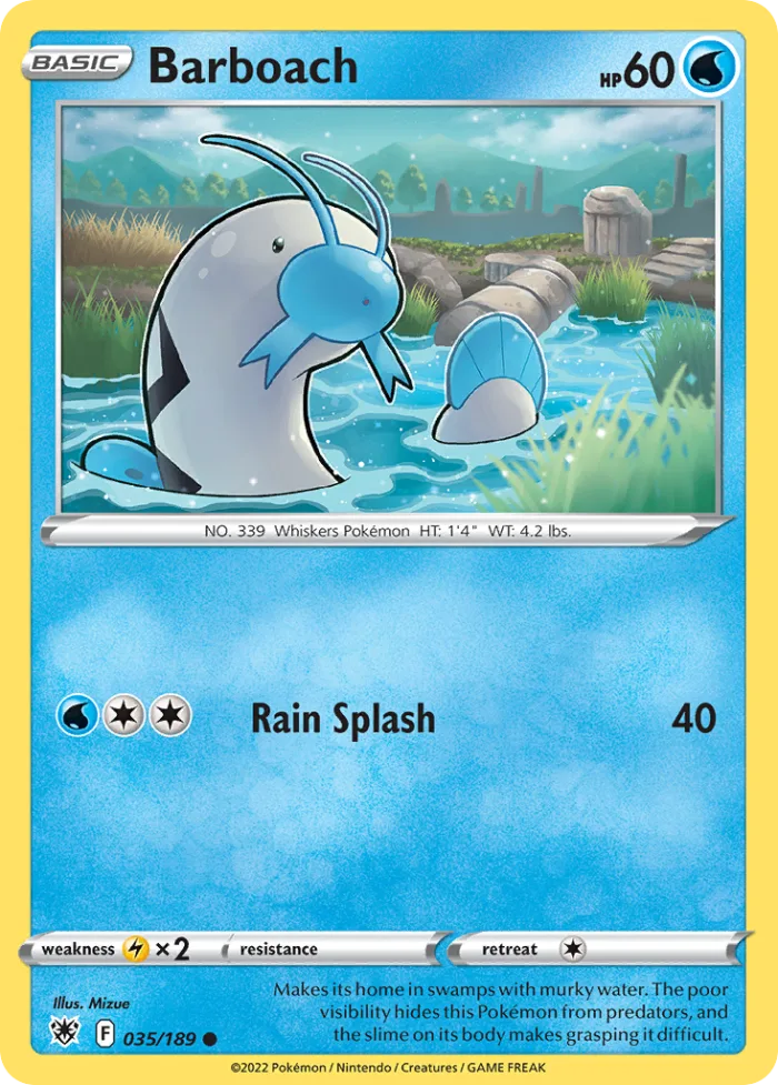Barboach #35 Astral Radiance Pokemon card