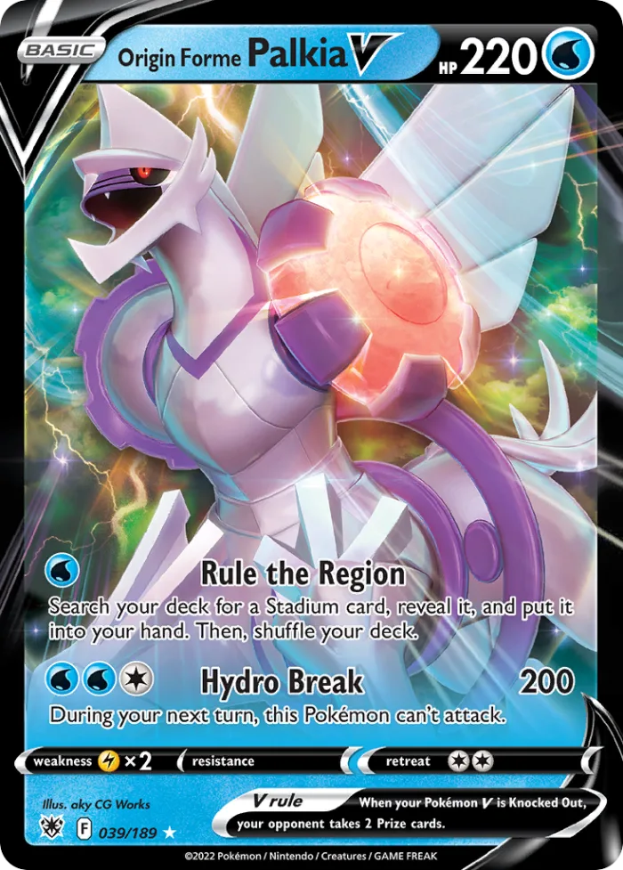 Origin Forme Palkia V #39 Astral Radiance Pokemon card