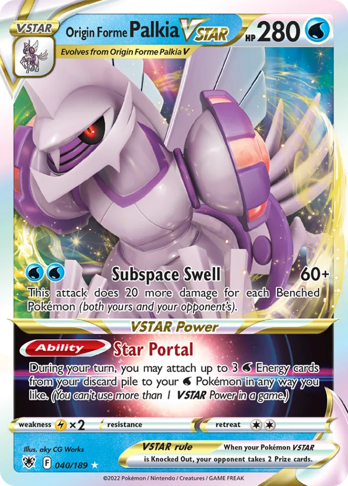 Origin Forme Palkia VSTAR #40 Astral Radiance Pokemon card