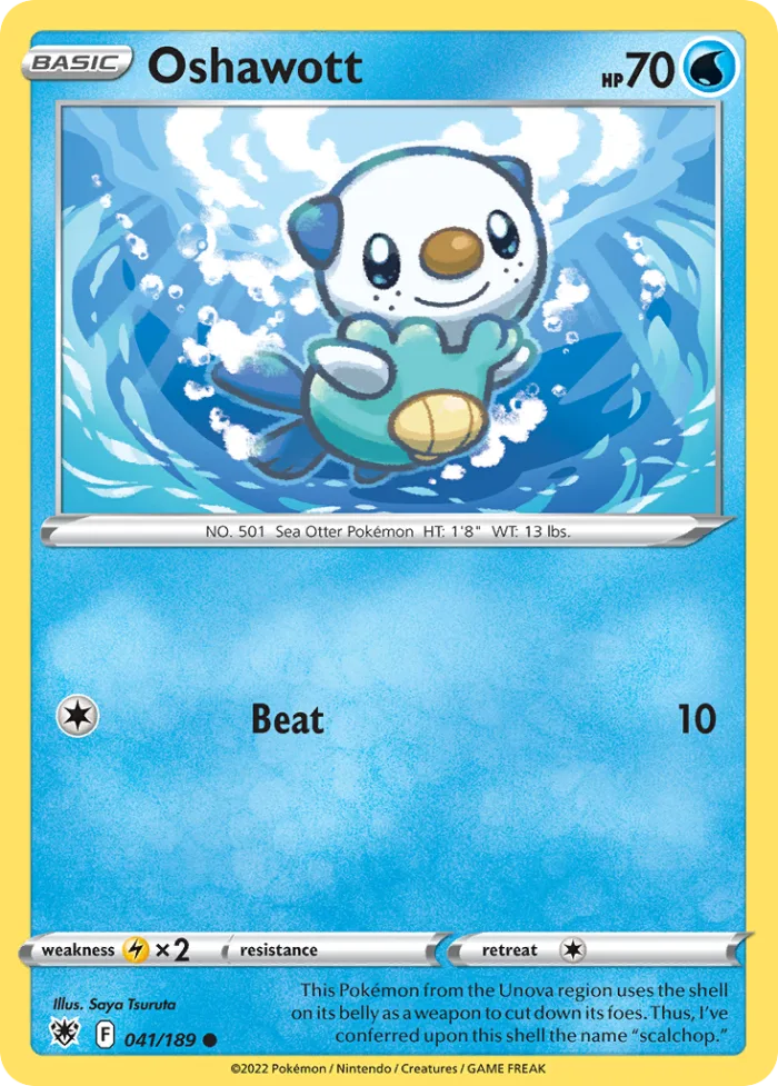 Oshawott #41 Astral Radiance Pokemon card