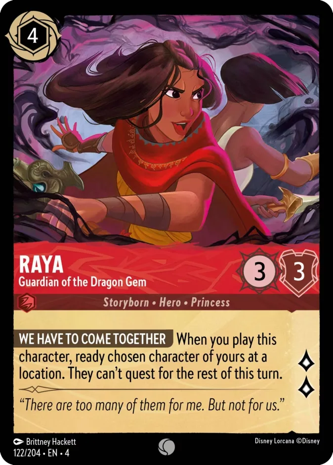 Raya #122 Ursula's Return Disney Lorcana card