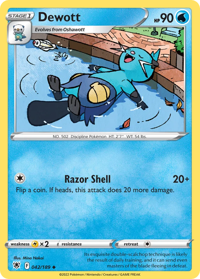 Dewott #42 Astral Radiance Pokemon card