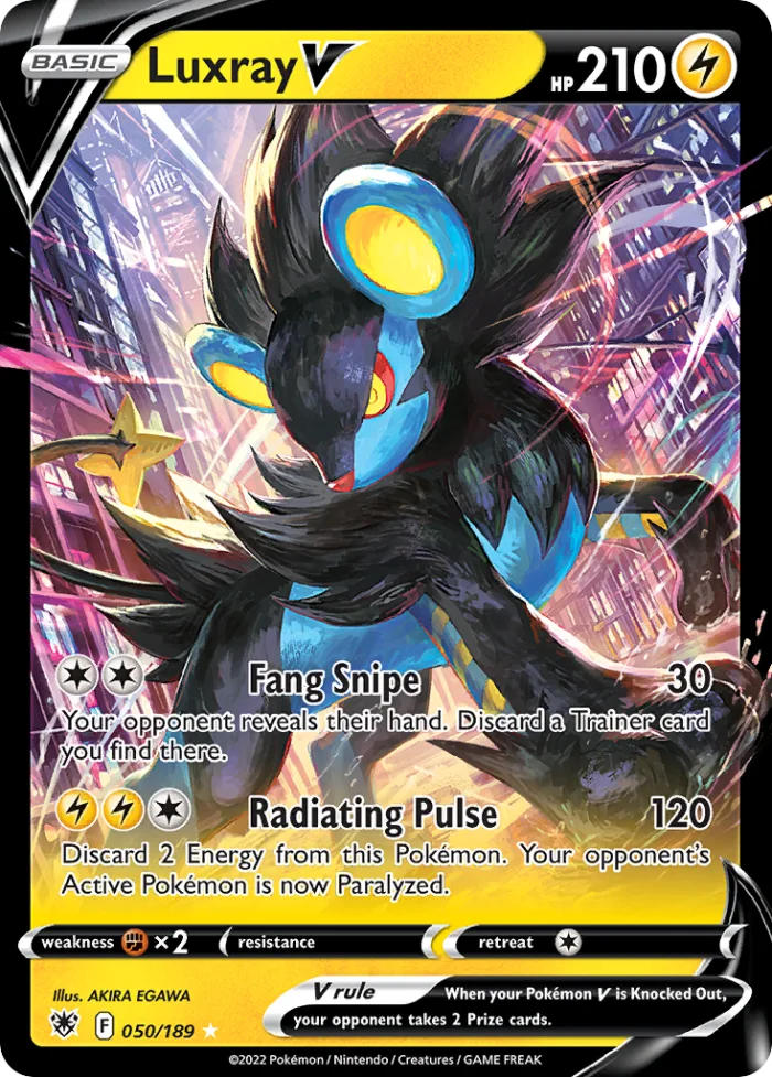 Luxray V #50 Astral Radiance Pokemon card