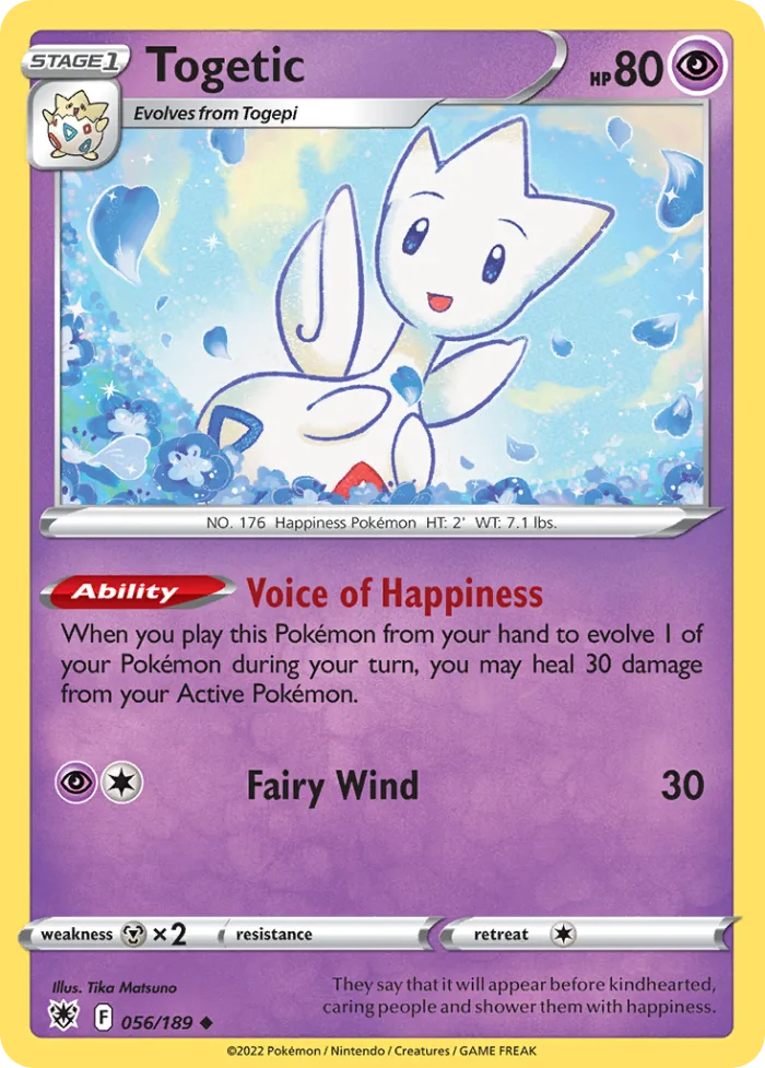 Togetic #56 Astral Radiance Pokemon card