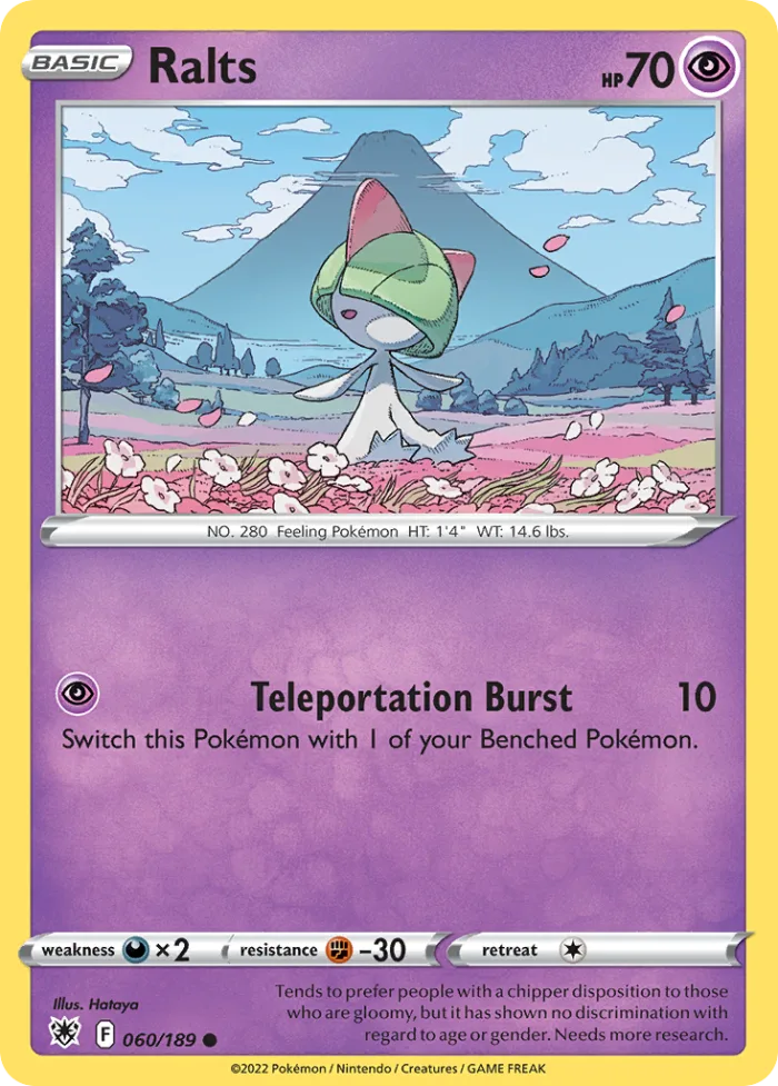 Ralts #60 Astral Radiance Pokemon card