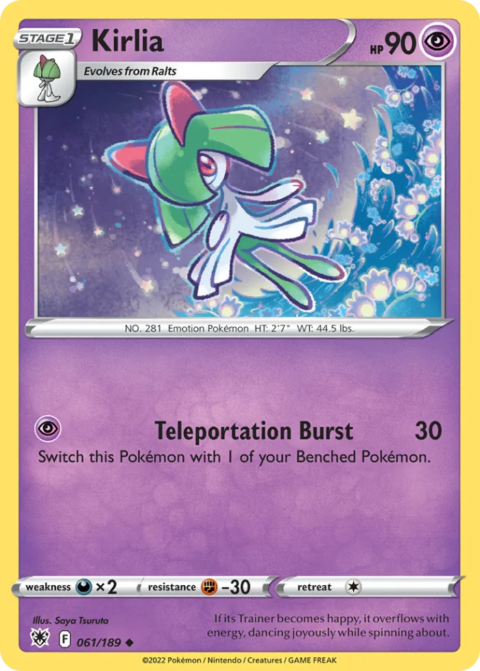 Kirlia #61 Astral Radiance Pokemon card