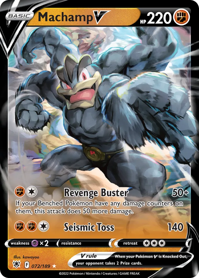 Machamp V #72 Astral Radiance Pokemon card