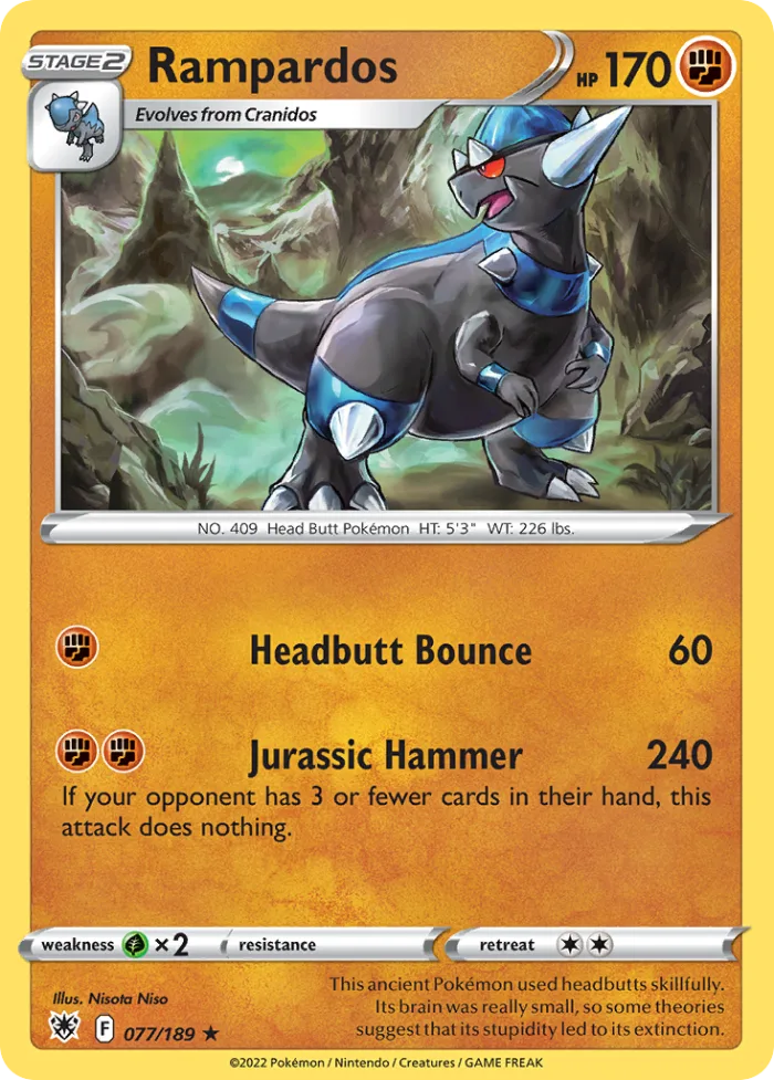Rampardos #77 Astral Radiance Pokemon card
