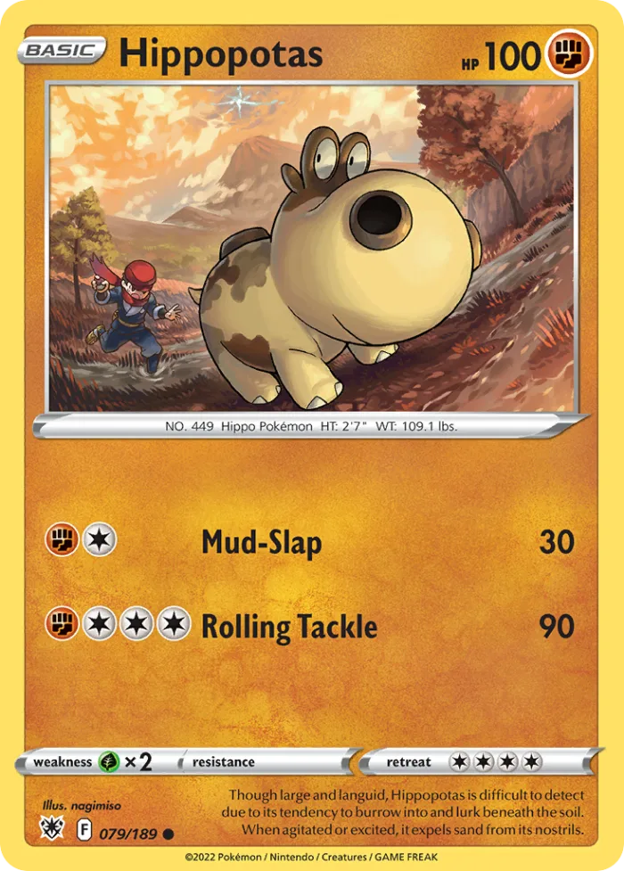Hippopotas #79 Astral Radiance Pokemon card