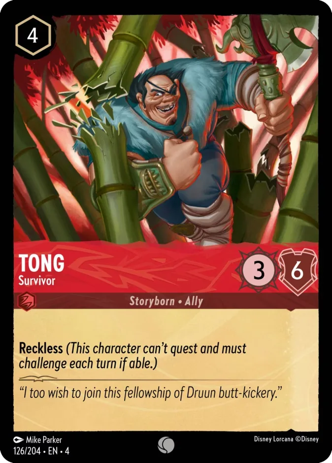 Tong #126 Ursula's Return Disney Lorcana card