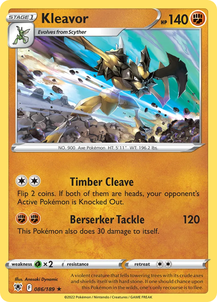 Kleavor #86 Astral Radiance Pokemon card