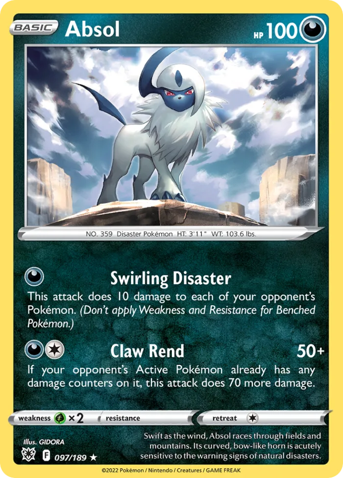 Absol #97 Astral Radiance Pokemon card