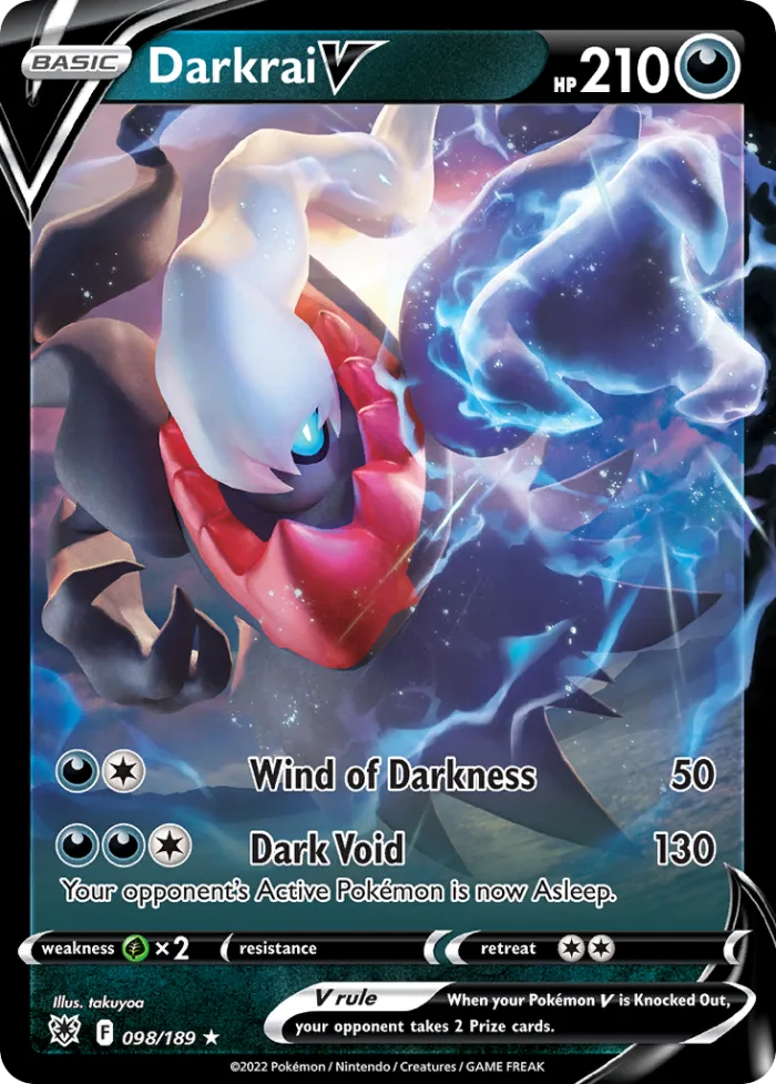 Darkrai V #98 Astral Radiance Pokemon card