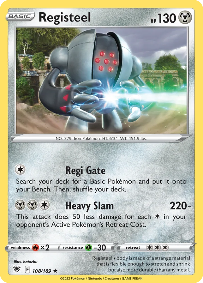 Registeel #108 Astral Radiance Pokemon card