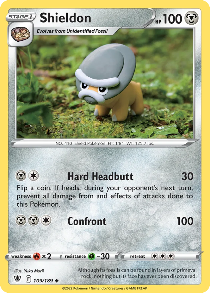 Shieldon #109 Astral Radiance Pokemon card