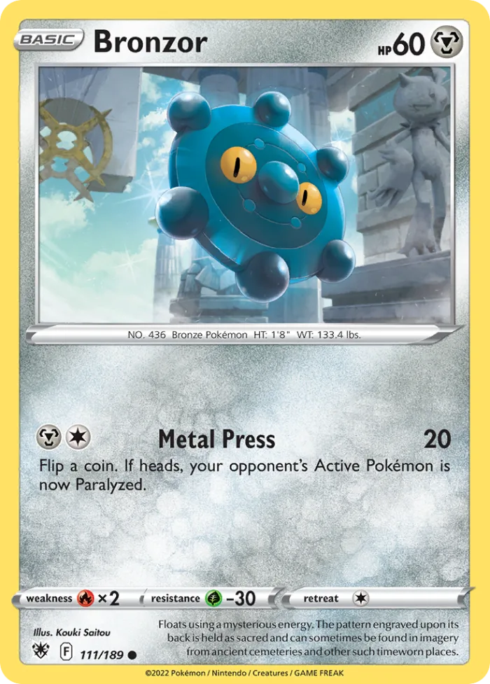 Bronzor #111 Astral Radiance Pokemon card