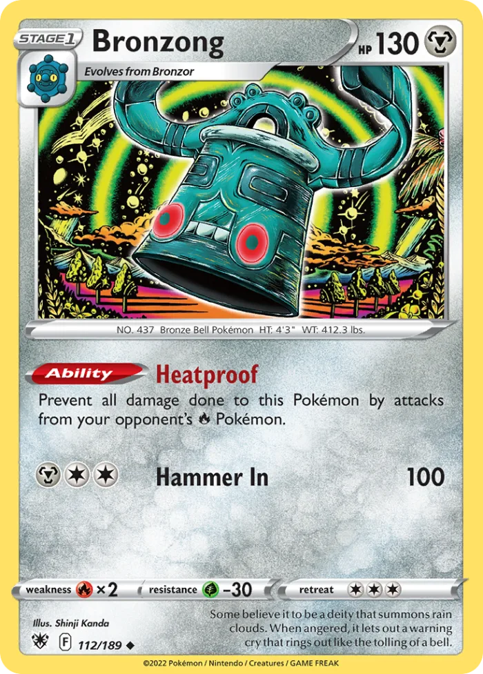 Bronzong #112 Astral Radiance Pokemon card