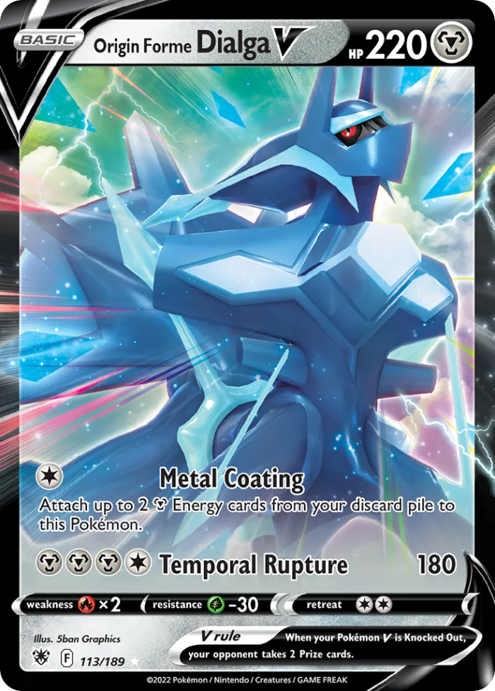 Origin Forme Dialga V #113 Astral Radiance Pokemon card