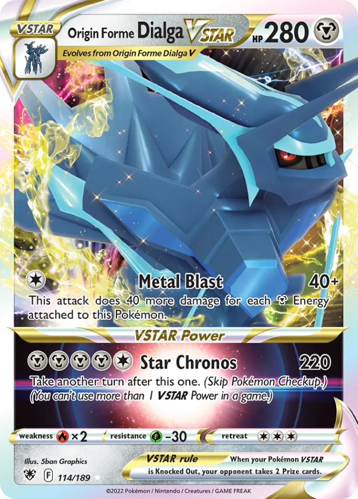 Origin Forme Dialga VSTAR #114 Astral Radiance Pokemon card