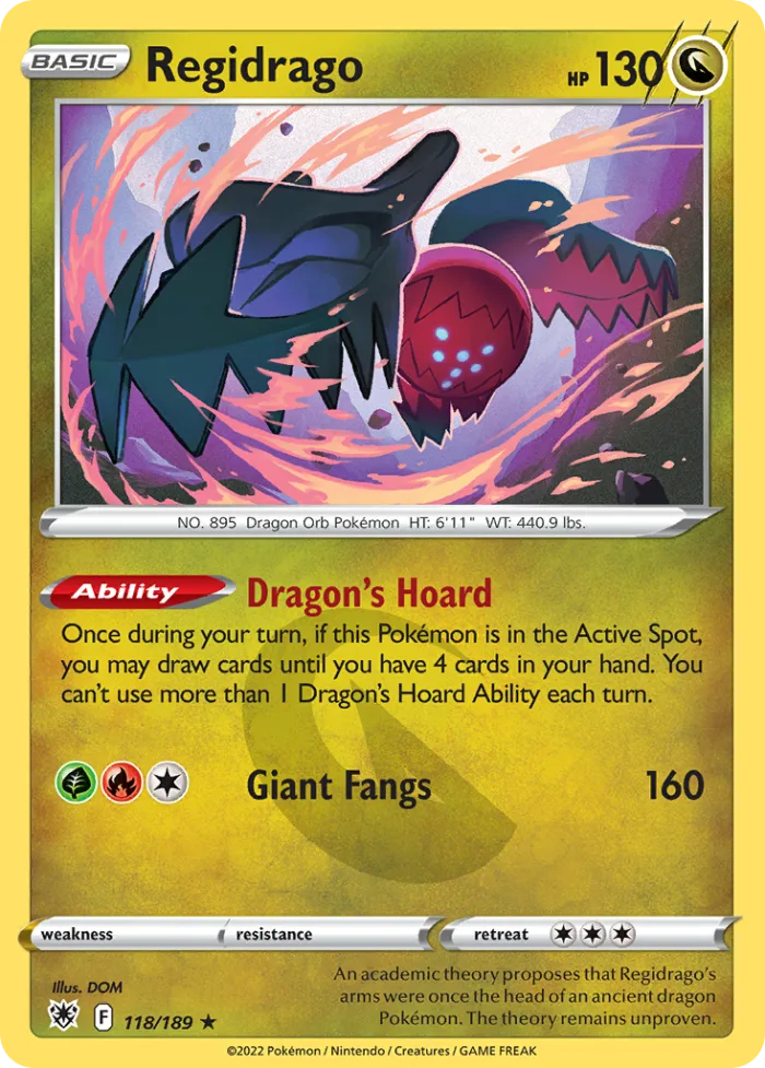 Regidrago #118 Astral Radiance Pokemon card