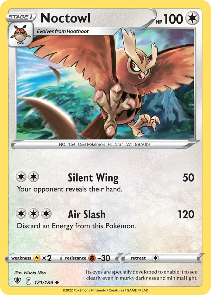 Noctowl #121 Astral Radiance Pokemon card