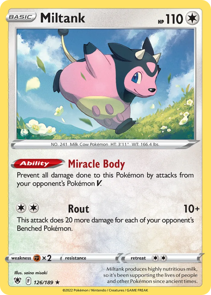 Miltank #126 Astral Radiance Pokemon card
