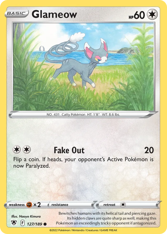 Glameow #127 Astral Radiance Pokemon card