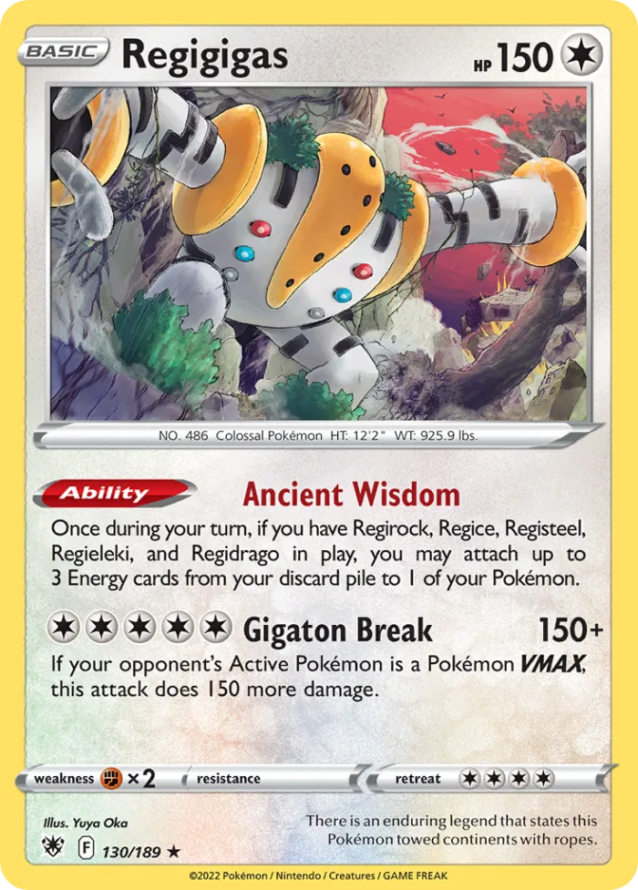 Regigigas #130 Astral Radiance Pokemon card