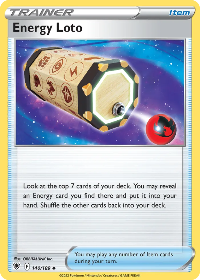 Energy Loto #140 Astral Radiance Pokemon card