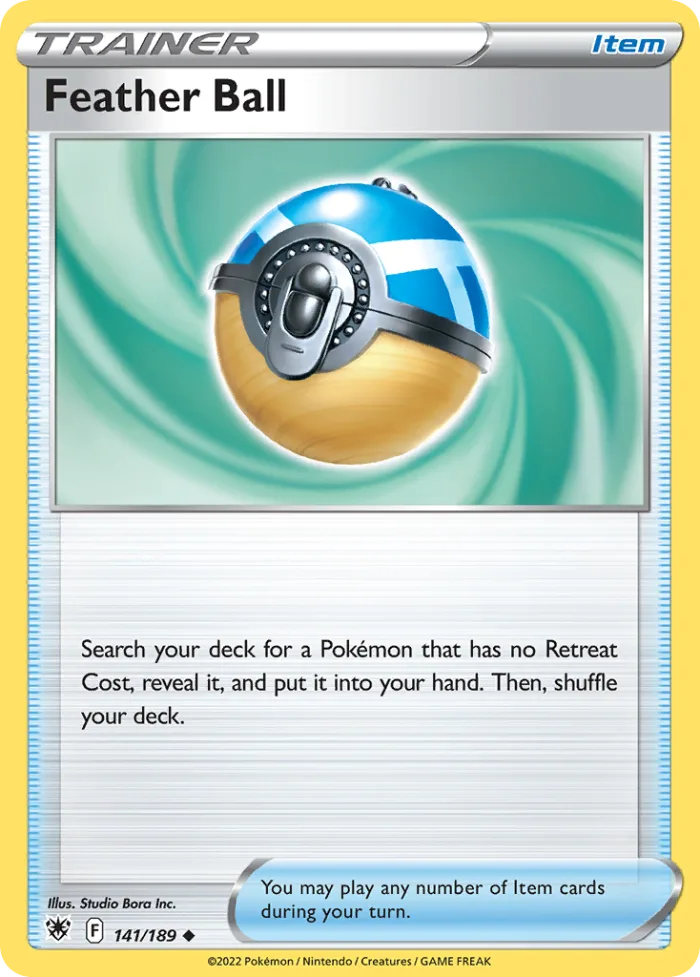 Feather Ball #141 Astral Radiance Pokemon card