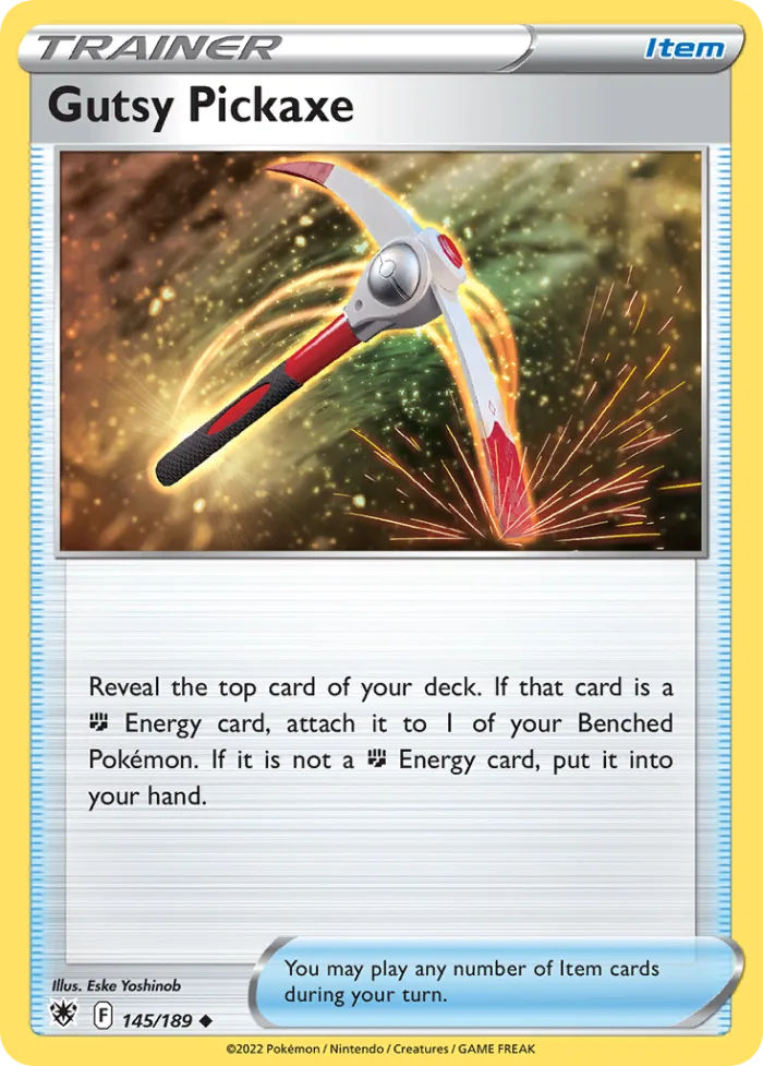 Gutsy Pickaxe #145 Astral Radiance Pokemon card