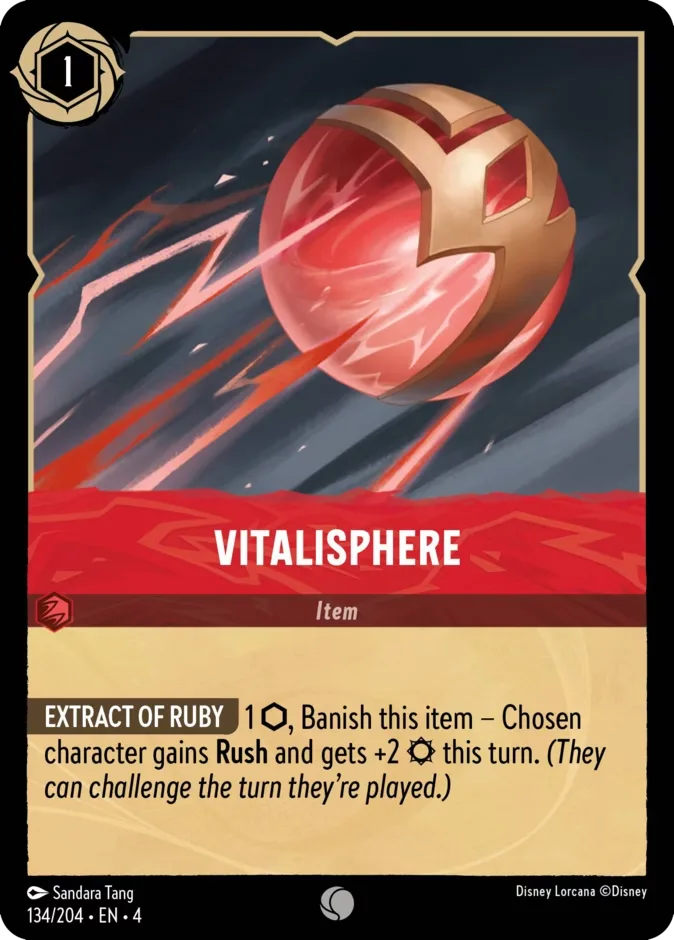 Vitalisphere #134 Ursula's Return Disney Lorcana card