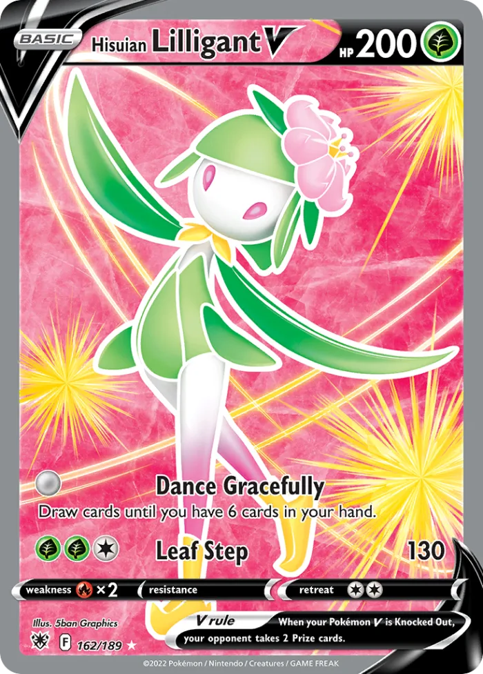 Hisuian Lilligant V #162 Astral Radiance Pokemon card