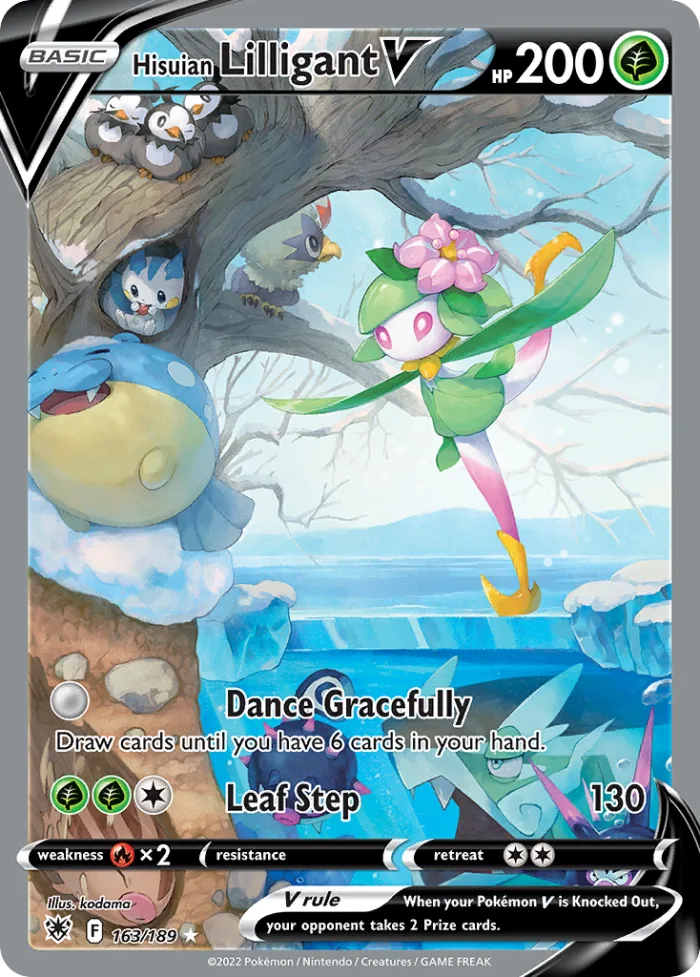 Hisuian Lilligant V #163 Astral Radiance Pokemon card