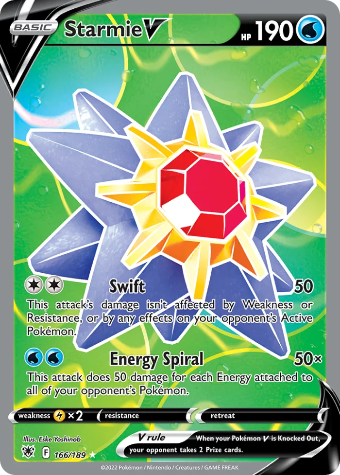 Starmie V #166 Astral Radiance Pokemon card