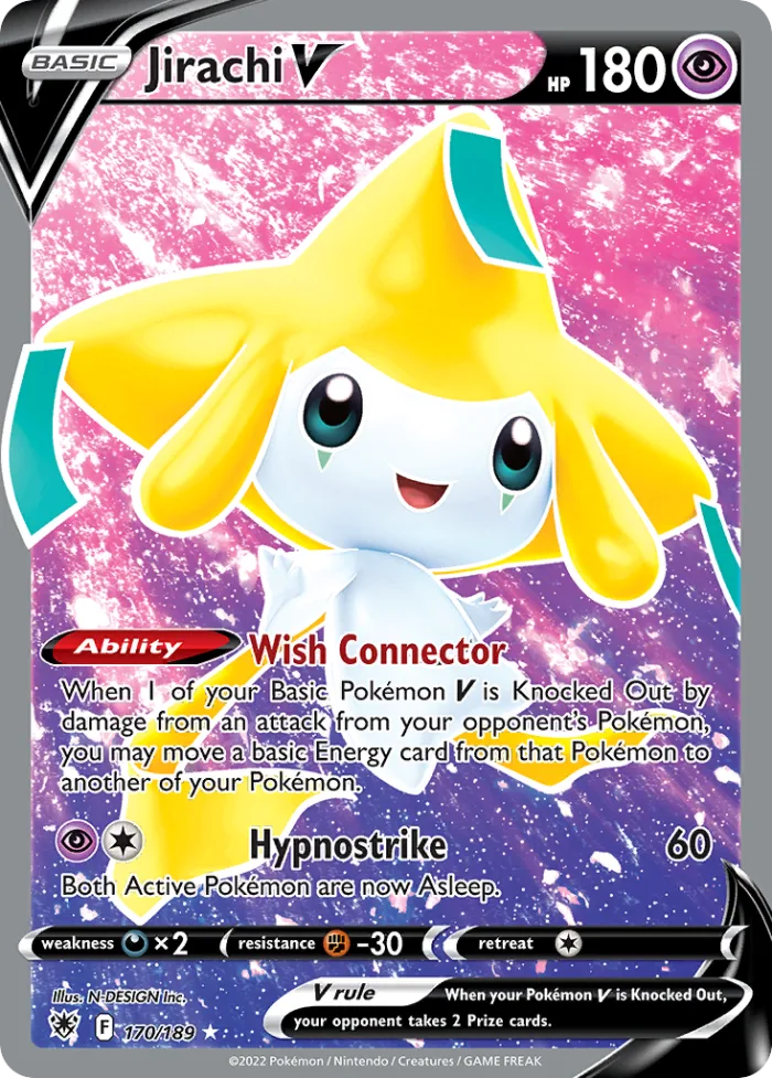 Jirachi V #170 Astral Radiance Pokemon card