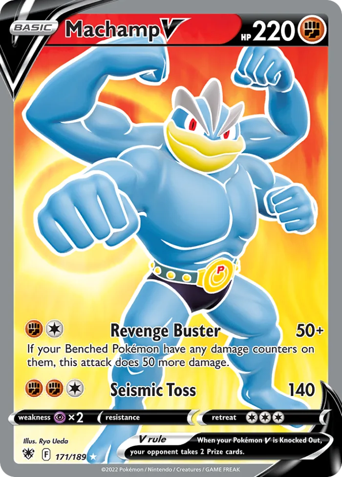 Machamp V #171 Astral Radiance Pokemon card