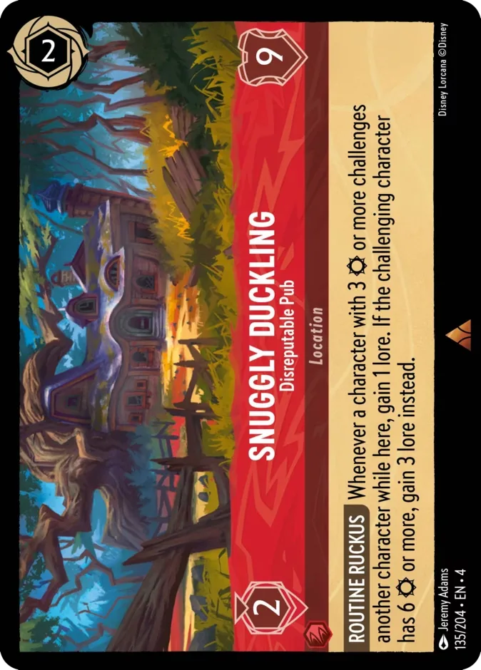 Snuggly Duckling #135 Ursula's Return Disney Lorcana card