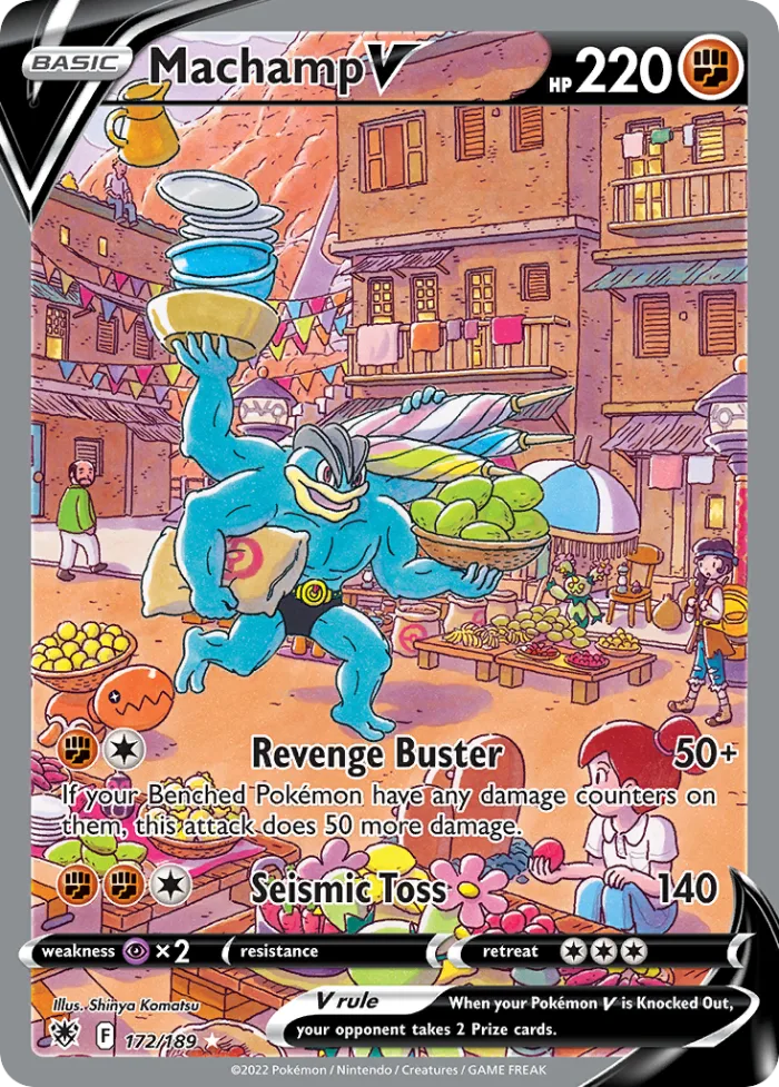 Machamp V #172 Astral Radiance Pokemon card